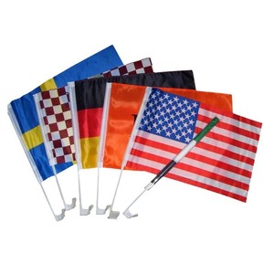 Drapeaux <span class=keywords><strong>de</strong></span> voiture personnalisés <span class=keywords><strong>de</strong></span> haute qualité Beckon, imprimés recto-verso, bannières publicitaires mobiles avec logo pour événements d'entreprise - Product Image 6