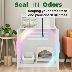 Mèo Lớn Thùng rác hộp, đồ nội thất hộp mèo với lưu trữ ẩn như tủ bên - Product Image 4