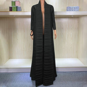 Latest Design Miyake Pleated Senior Saudi <strong>Robes</strong> Ground Length OEM Elegant Casual <strong>Coat</strong> - Product Image 4