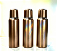 Pigment en poudre d'aluminium métallique à effet holographique prismatique brillant bronze antique, taille de particules 5-100 µm, pour gobelets et thermos