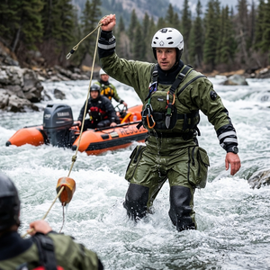 Traje <span class=keywords><strong>de</strong></span> Rescate Personalizado OEM/ODM, Ligero, Impermeable, Trilaminado, Reforzado con Kevlar en las Rodillas, Sellos SI-TECH, Logotipo Frontal Completo - Product Image 5