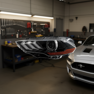 Phare avant gauche Mustang 18-21 version américaine halogène xénon de remplacement P0481 pour Mustang 12V, nouveau système d'éclairage automobile - Product Image 2