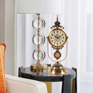 Armens 6903-1 tùy chỉnh thiết kế mới sang trọng cổ máy tính để bàn sáng tạo kính bàn Đồng hồ khâu con lắc bảng đồng hồ - Product Image 4