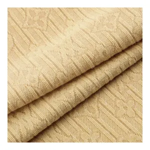 Factory Price 300gsm Jacquard Solid Tr Spandex Stretch Soft Winter Fabric For Garment