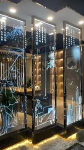 Vidrio de seguridad templado de Venta caliente para decoración de patrón tridimensional grabado con láser en la fábrica de Guangdong - Product Image 3