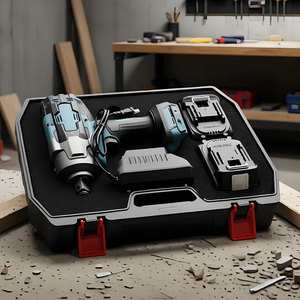 Industrial 21V Brushless Motor 1/2" Drive Cordless Impact Wrench 350Nm Torque 1800 RPM Lithium-Ion <b>Battery</b> for Car Repair - Product Image 2