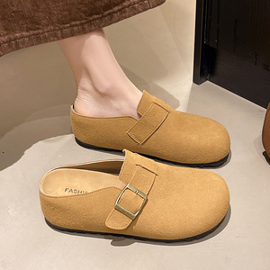 Boken Tuo <span class=keywords><strong>2025</strong></span> Dép nữ đi trong nhà đa năng thời trang ngoài trời Xăng đan một bước đế bệt Mùa Hè Thiết kế đế dày mới - Product Image 3