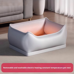 Cama <span class=keywords><strong>Extra</strong></span> Grande para Perros y Gatos, Cálida para Invierno, con Temperatura Constante, Impermeable, con Calefacción, Desmontable y Lavable - Product Image 2