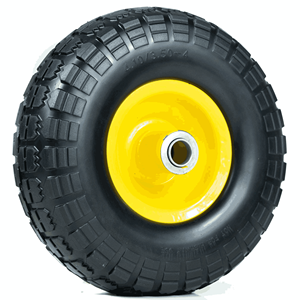 10 Zoll 4,10/3, 50-4 Tubeless Pu Foam Solid Outer Wheel für Schubkarre - Product Image 1