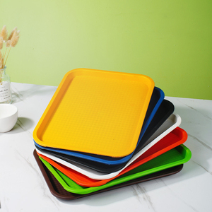 Nhựa thức ăn nhanh khay ABS hình chữ nhật thương mại thực phẩm phục vụ khay giá rẻ Nhựa thực phẩm khay ABS - Product Image 4