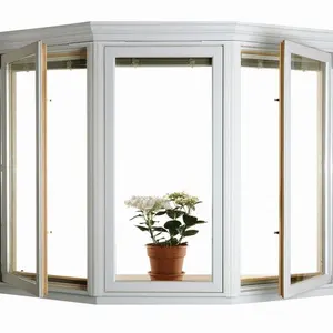 European Design UPVC Windows Double Glazing Swing PVC Casement Window