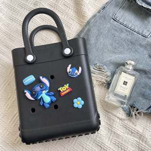 Bolso de mano para mujer, tipo Eva, para playa, con orificios, DIY, producto superventas en comercio electrónico, bolsa de almacenamiento, impermeable para exteriores, bolso cuadrado pequeño - Product Image 4