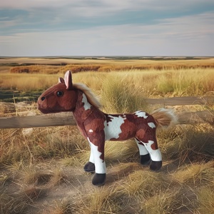 Il simpatico cavallo di peluche a forma di fiore è adatto per l'esposizione domestica e la collezione per bambini e bambine. - Product Image 6