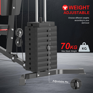 Équipement de musculation multi-stations de haute qualité pour la maison, ensemble stable de machines d'entraînement pour les extensions et les curls des jambes - Product Image 5