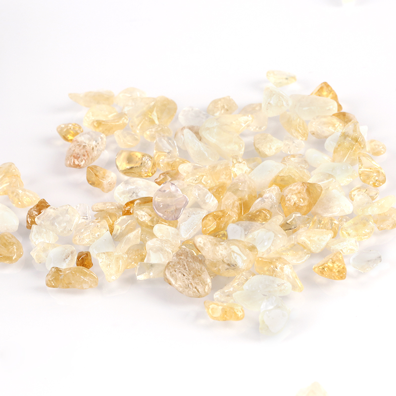 Цитрин, небольшой гравий, чипсы из натурального камня, лечебные Кристальные камни
