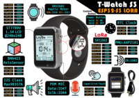 [Venta al por Mayor Personalizada] Reloj de Desarrollo LILYGO T-Watch S3 con ESP32-S3 Core, Pantalla Táctil IPS de 1.54'', Compatible con LoRa/WiFi/Bluetooth 5.0