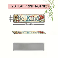 Letrero Metálico Largo para Invernadero, Decoración Retro para Pared de Jardín con Diseño de Flores y Herramientas para Patio Trasero y Invernadero