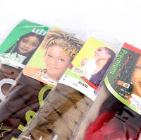 Cheveux à tresser Yaki Jumbo Ombré en gros, 100g, pour tresses africaines au crochet, extensions synthétiques de cheveux de Ghana