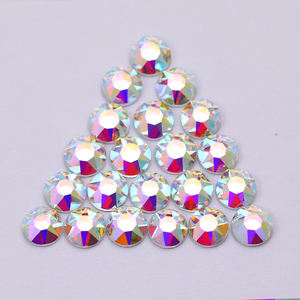 2088/8 + 8 strass en verre non correctif de haute qualité 16 visages coupés 8 grands + 8 petites facettes de fleur de soleil Ss16 Ss20 Flatback strass - Product Image 6