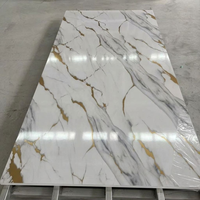 Panneau mural en PVC 3D classique de haute qualité, résistant aux UV, imitation marbre, imperméable, écologique, pour la décoration intérieure