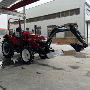 Usine 50hp 70hp 100hp 4x4 petits tracteurs mini-tracteurs avec chargeuse frontale rétrocaveuse Agriculture <span class=keywords><strong>Fram</strong></span> tracteur Agricolas - Product Image 3