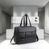 Nouveauté : Sac à main matelassé sur mesure, résistant à l'eau, avec fermeture éclair, style puffer, portefeuille tendance, sac de shopping rembourré en nylon