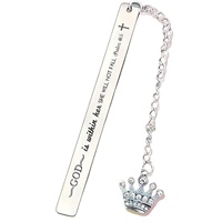 Marcapáginas de Acero Inoxidable Hechos a Mano en Forma de Corazón con Frases Inspiradoras, un Regalo Ideal para Amantes de los Libros