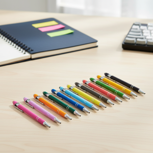 Bolígrafo de Punta Suave de Goma con Superficie Mate y Logotipo Personalizado, Bolígrafo Táctil de Metal Premium con Logotipo Grabado - Product Image 2