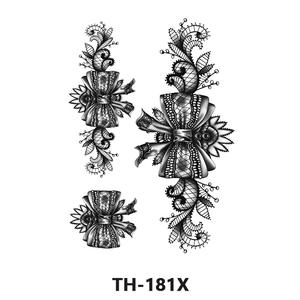 Mujeres hermosos <span class=keywords><strong>dibujos</strong></span> de arte corporal Sexy transferencia de agua falsa mangas de <span class=keywords><strong>brazo</strong></span> vientre pierna pecho temporal negro tatuaje flores - Product Image 6