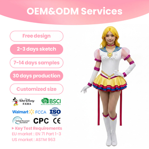 King Glory Women's Adult Anime Sailor Moon Cosplay Underwear Suit Polyester Roleplay Outfit DXZP-97 ODM