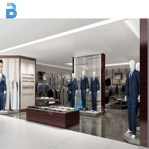 Design e Decorazione d'Interni per Negozi di Abbigliamento di Lusso in Stile Europeo, Vetrina Espositiva in Vetro con Cornice - Product Image 1