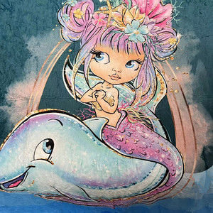 Manta Infantil Chingona de Una Capa, Súper Suave, Tejida en Felpa, con Estampado Personalizado de Sirena, Diseño Floral/Personajes/Dibujos Animados, para las Cuatro Estaciones - Product Image 4