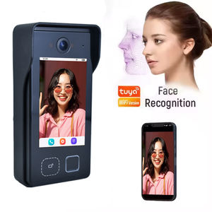 Il campanello di riconoscimento del volto di Hiwink per il citofono domestico Poe supporta la batteria e l'energia solare con il palmo delle impronte digitali sblocca la carta - Product Image 1