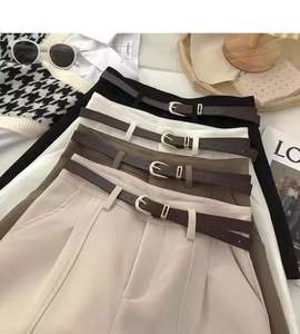 Shorts amples décontractés pour femmes, de qualité supérieure, coupe trapèze, avec ceinture, longueur cinq-quarts, vente en gros - Product Image 6