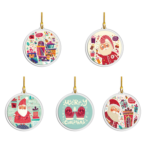 Adorno Navideño de Plástico con Diseño de Santa Claus, Colgante para Árbol de Navidad, Recuerdo con Logotipo Personalizado, Venta al Por Mayor - Product Image 2