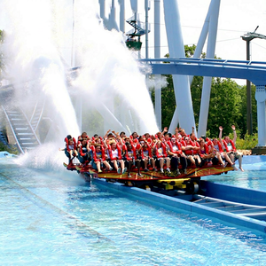 Jeux de carnaval, parc d'attractions, montagnes russes aquatiques, toboggan aquatique, manège aquatique - Product Image 1