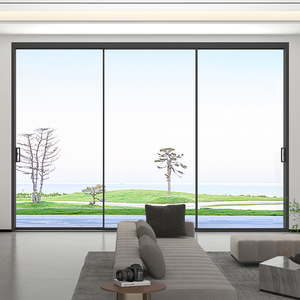 Meilleures ventes : cloison coulissante de luxe moderne, étanche et insonorisée, en verre trempé à <span class=keywords><strong>double</strong></span> <span class=keywords><strong>vitrage</strong></span>, pour cuisine extérieure et salon - Product Image 3