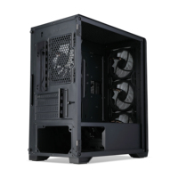 AntarcChill Dark Flash Computer Case Gaming Computer Cpu Cases Pc Gaming Cpu Cabinet with VGA Card Slot for Gamer