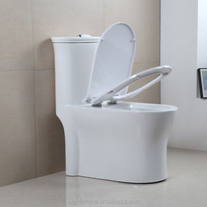 En gros, WC monobloc allongé en céramique moderne à chasse siphonique pour salle de bain et hôtel - Product Image 3