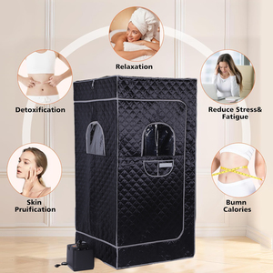 Sauna Professionnel Pliable d'Intérieur Portable pour Usage Domestique avec Chauffage à Vapeur Humide et Espace Privé - Product Image 5