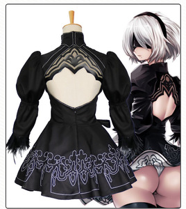 <span class=keywords><strong>Nier</strong></span> Automata Cosplay Costume <span class=keywords><strong>Yorha</strong></span> <span class=keywords><strong>2B</strong></span> Sexy tenue jeux Costume femmes jeu de rôle Costumes filles Halloween fête déguisement - Product Image 3