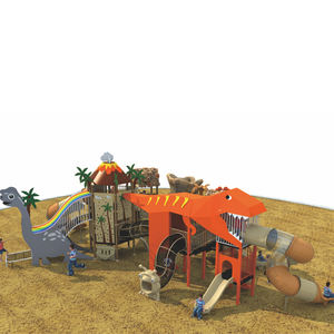 Produttore personalizzato grande parco giochi per bambini parco giochi nuovo a tema dinosauro combinazione scivolo - Product Image 2