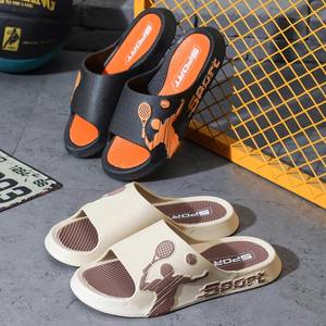 Nouvelles pantoufles de tennis d'intérieur pour hommes avec fonction antidérapante Fond doux et épais Sens de marcher sur la merde pour l'été à la maison - Product Image 1