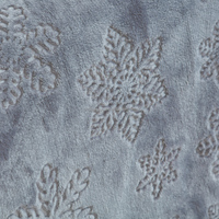 Couverture en polaire et flanelle turquoise FY, 100% polyester, motif vintage, disponible en tailles King, Queen et Twin
