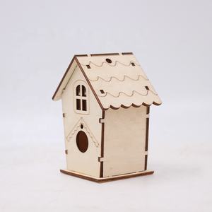 4〜8歳の子供向けの<span class=keywords><strong>2</strong></span>パックDIYバードハウスキットクラフトクリエイティブな描画おもちゃ - Product Image 6