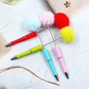 Venta al por mayor de bolígrafos coloridos de plástico para manualidades, suministros de escritura para la escuela y la Oficina, Papelería, bolígrafo esponjoso - Product Image 2