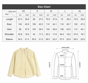 Chemise <span class=keywords><strong>Femme</strong></span> Maden Style Preppy Décontractée Col Mandarin Légère Coupe Ample Minimaliste Tendance Automne 2026 - Product Image 6