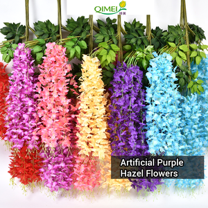 結婚式 の 装飾用 造花 藤 の 花 5分岐 オーキッド ウォールハンギング ストリングス - Product Image 1