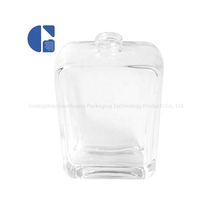 Tùy Chỉnh Sang Trọng Rỗng Phong Cách Cổ Điển Phẳng Vuông Thủy Tinh Trong Suốt Chai Nước Hoa Parfum Container 50Ml 100Ml - Product Image 2