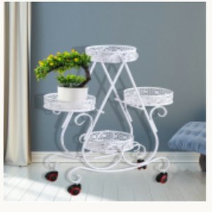 Meuble de salon de style moderne avec support à fleurs 36906-121/122/123/124/125/126 - Product Image 1